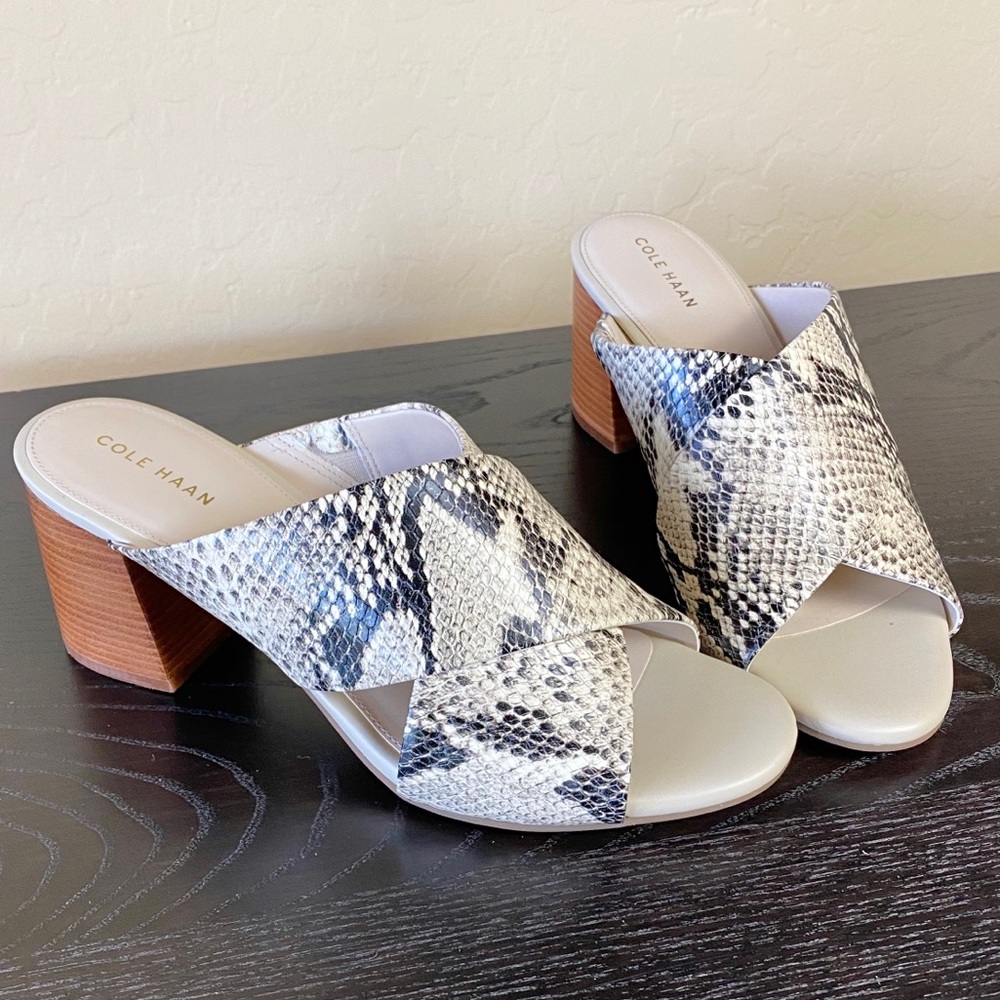 NEW Cole Haan Dakota Crisscross Block Heel Sandal